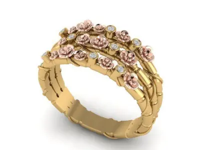 vintage ring 3D print model