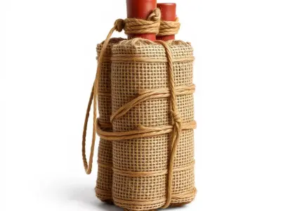 Rustic Ceramic Bottle model pack Low-poly 3D model