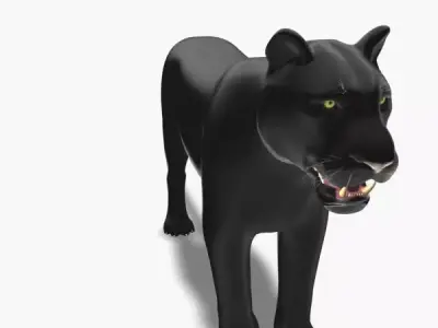 Feline Panther - 3d model 3D model