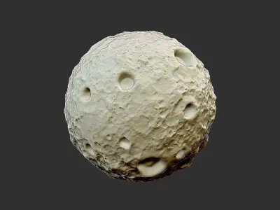 cartoon moon 3D print model