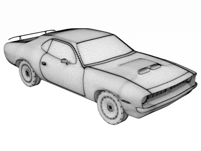 Cartoon car 04 3D model