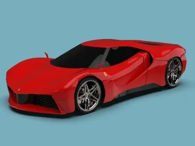 ferrari sf80 concept  3D model