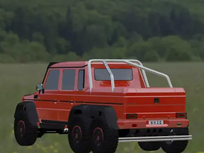 Jeep vehicle Low-poly 3D model