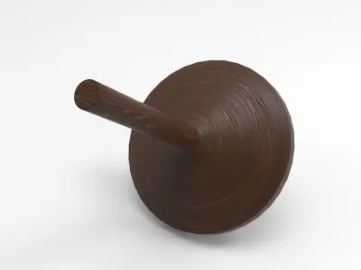 Logh Spinning Top Low-poly 3D model