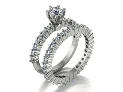 Jewelry Ring Gold 3D print model 16