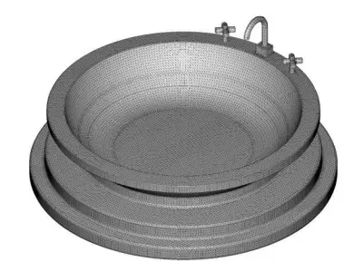 Stylish Bath Tub 3D print model