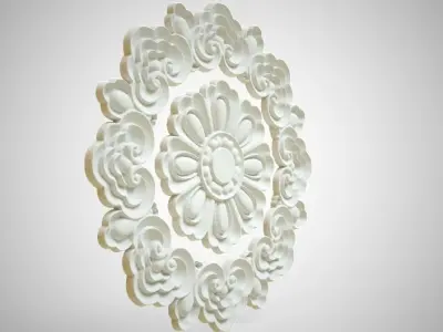 Engraving  no6 Low-poly 3D model
