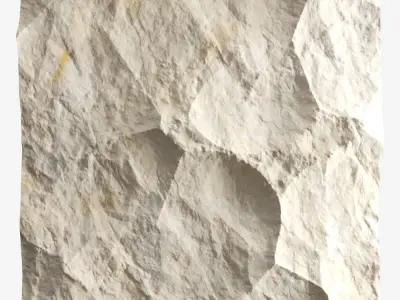 502-RockPanel piece of stone on wall 3D model