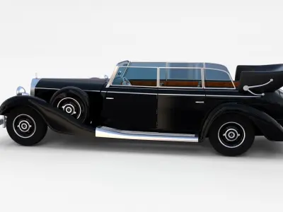 Mercedes 770K Staff Car rev 3D model