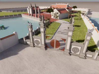 Sacred Ritual  - Temple Long Dai Free 3D model