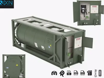 Tank Container 02 3D model