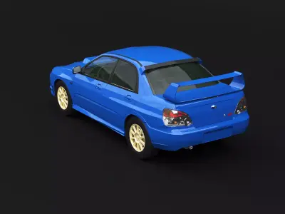 Subaru Impreza WRX STI 2007 3D model