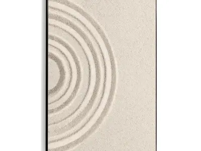 Plaster Two Photo Frame 384 Low-poly 3D model