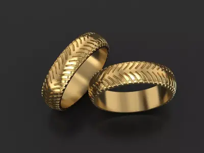 Car tires ring 3D print model