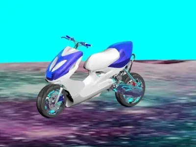 mbk booster nitro 3D print model