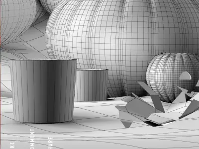 Halloween Decoration Pack Low-poly 3D model