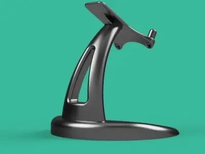 Pedestal ipad stand 3D print model