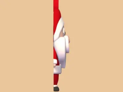 Santa Claus Keychain 3D print model