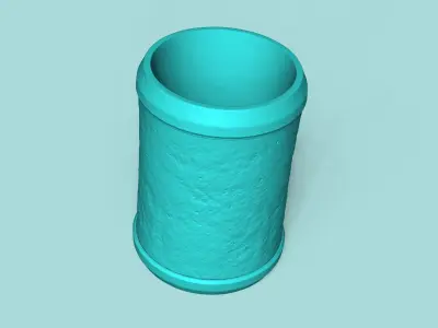 Vase 15 with Plate - Simple Plant Pot - Home Decor 3D print model