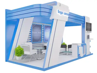 Booth Exhibition Stand a7 3D model