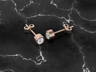 Jewelry Earring 3D print model shop