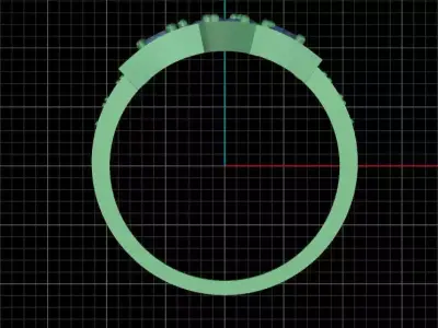 The N Ring  a refined symbol of individuality 3D print model