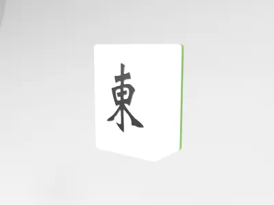 Mahjong V1 Pack 02 Low-poly 3D model