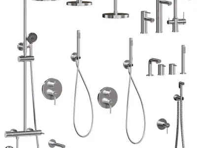 Abber Emotion Faucet Set 3D model