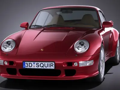 Porsche 911 993 Turbo 1995 VRAY 3D model