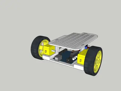 arduino car chasis 3D print model
