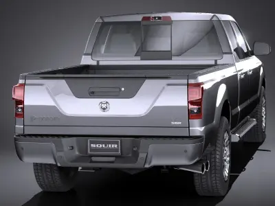 LowPoly Generic Pickup 2015 Low-poly 3D model