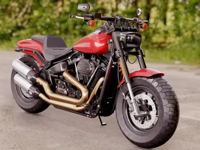 Harley Davidson Fat Bob 2020 3D model