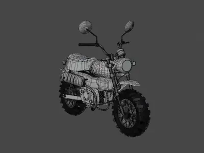 Honda Monkey - Motorcycle Vehicle 3D model