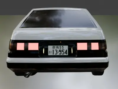 Toyota AE86 Tureno Free 3D model
