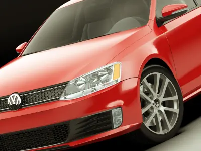 VW Jetta GLI 2012 3D model