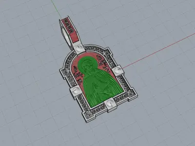 Sergius of Radonezh Pendant 52041 3D print model