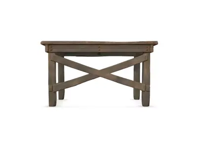 Old Wooden Tables Pack 8 Models Low Poly Low-poly 3D model