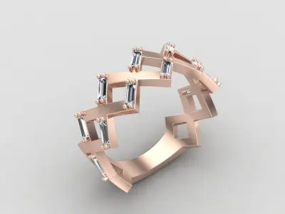 Minimal budget ring 141-MW 3D print model