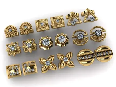 Earring 3D print model