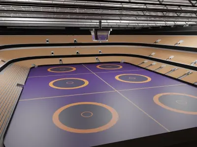 Wrestling Stadium Low-poly 3D model