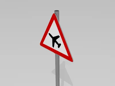 Low flying planes 3D model