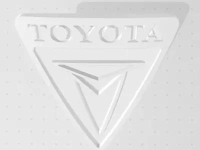Toyota logo Vintage 3D print model