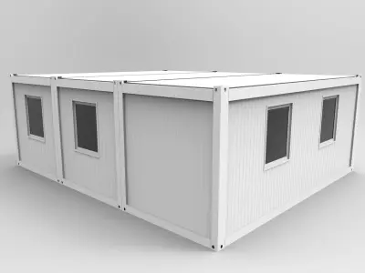 Container home 3D model