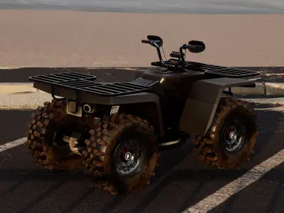 ZBL Bear 4x4 - Unreal Engine Project Low-poly 3D model