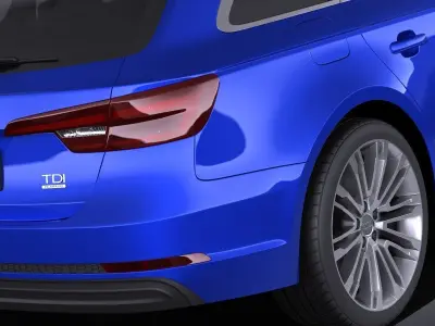 Audi A4 S-Line Avant 2016 VRAY 3D model