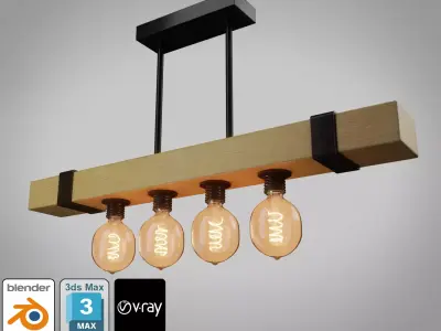 Ceiling Light 10 Low-poly 3D model