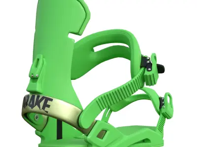 Snowboard mounts 3D model