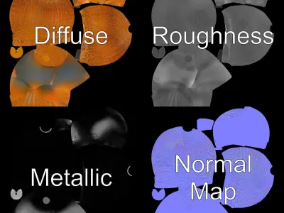 Wicker Pendant Light model pack for interior decoration Low-poly 3D model