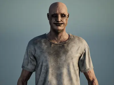 Creepy Man - 4K PBR UE4 UE5 Asset Low-poly 3D model