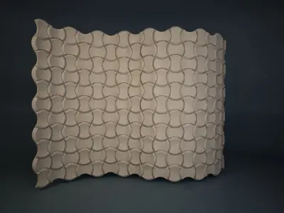 08 3DECOR PATTERN WALL Low-poly 3D model